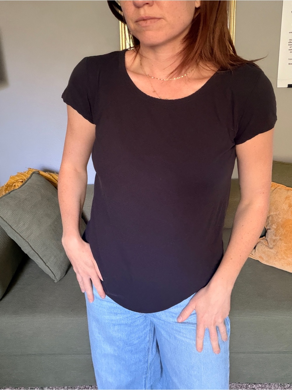 Everlane Black Short-Sleeve Crewneck Tee